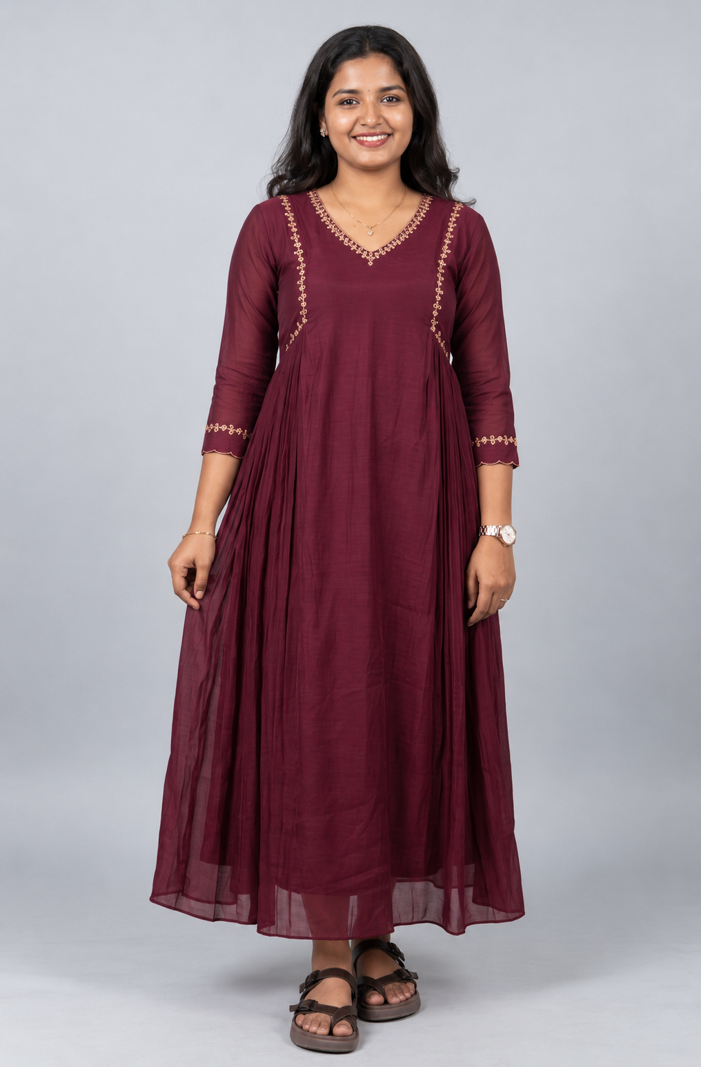 2 Pc Set Mul Chanderi Shantoon
