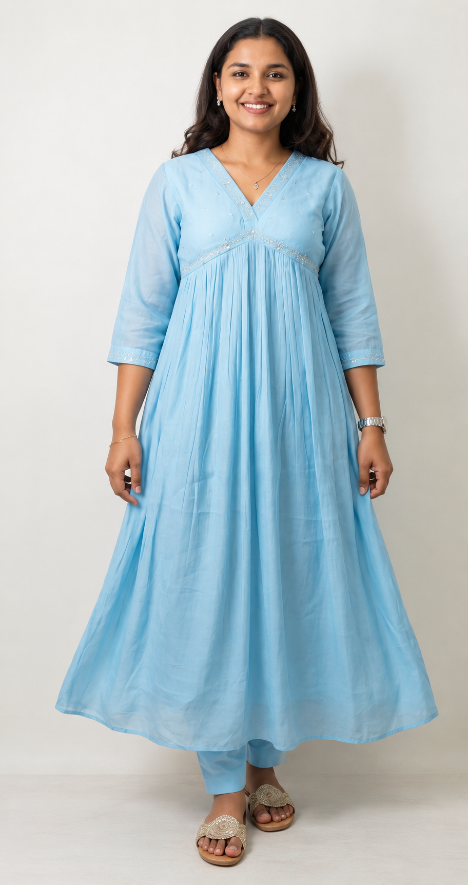 2 Pc Set Malail Chanderi Shantoon