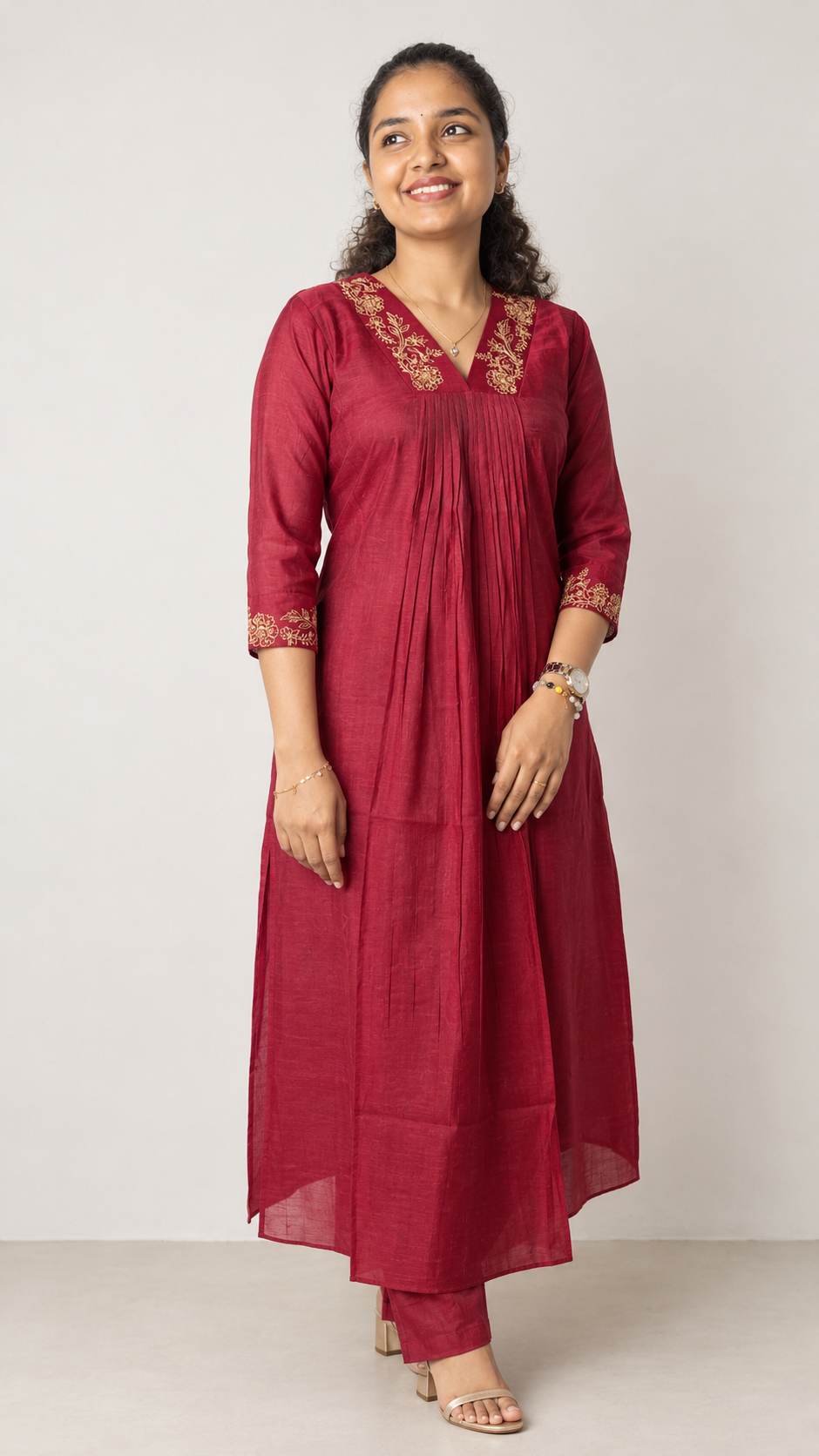 2 Pc Set Mul Chanderi