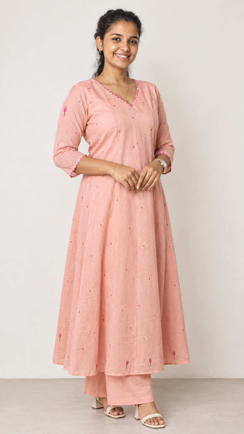 2 Pc Set Malai Chanderi Shantoon